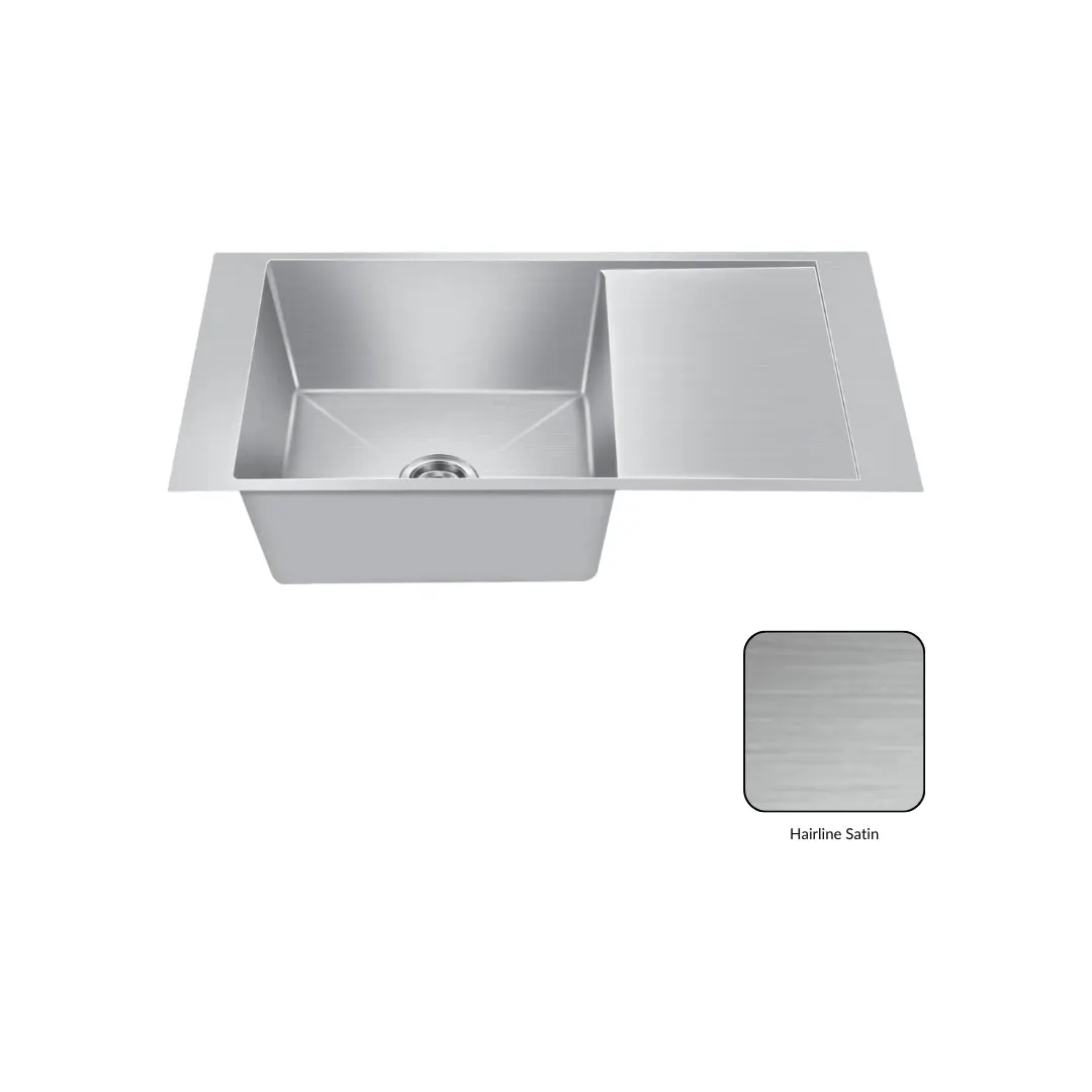 Nirali stainless steel sink magnus range maestro big ( 40 x 20 inches ) K-KS-SS-NIR-S-00204 Satin - image 2