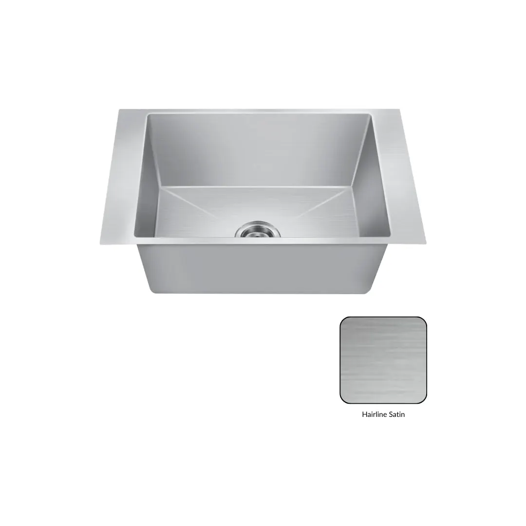 Nirali stainless steel sink magnus range maxus big ( 28 x 18 inches ) K-KS-SS-NIR-S-00209 Satin - image 2