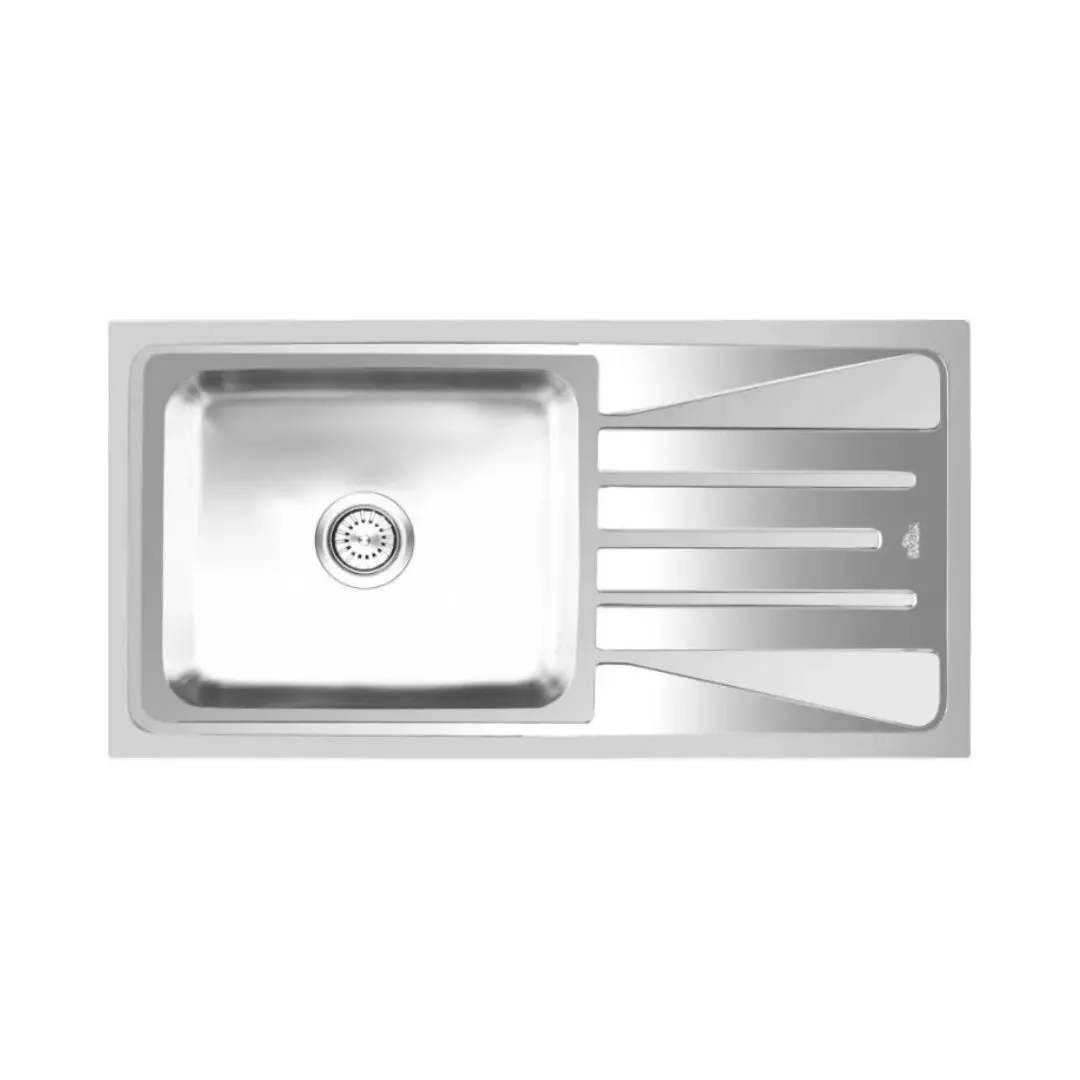 Nirali stainless steel sink orbis range olivia big ( 41 x 20 inches ) K-KS-SS-NIR-S-00215 Satin - image 1