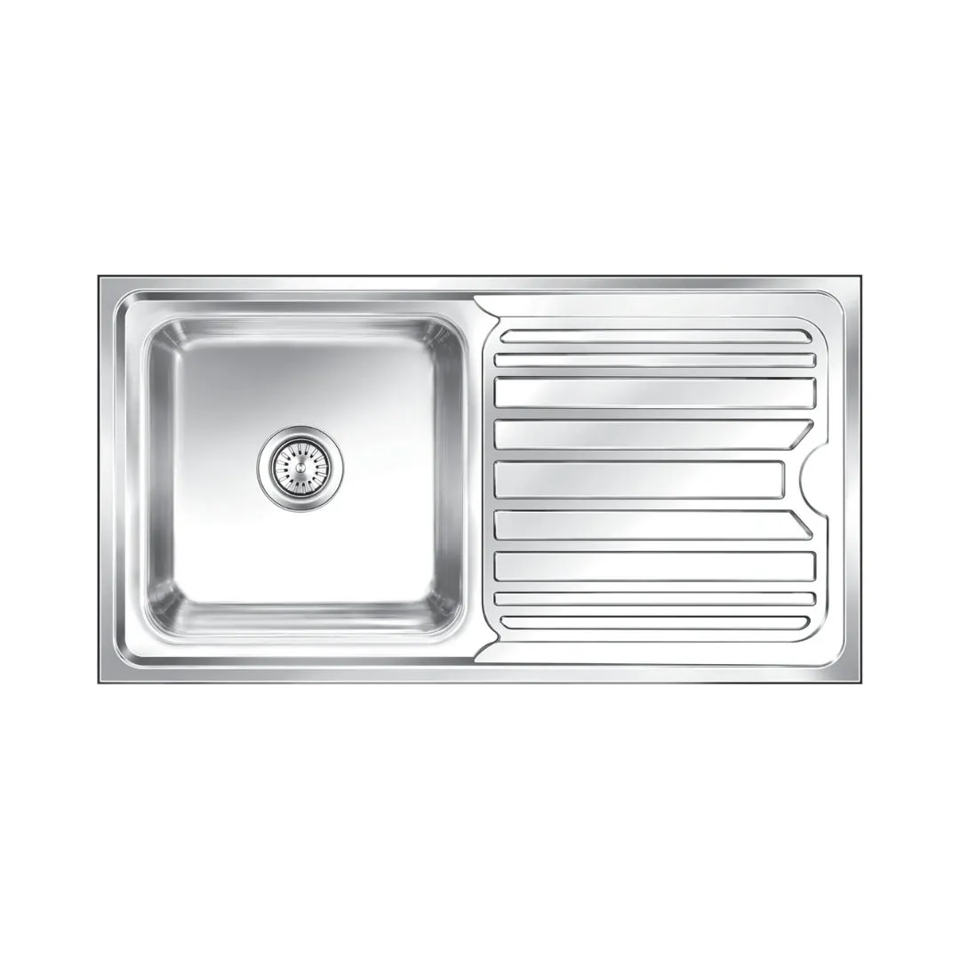 Nirali stainless steel sink silent square range olympia mini ( 32 x 18 inches ) K-KS-SS-NIR-S-00220 Glossy - image 1