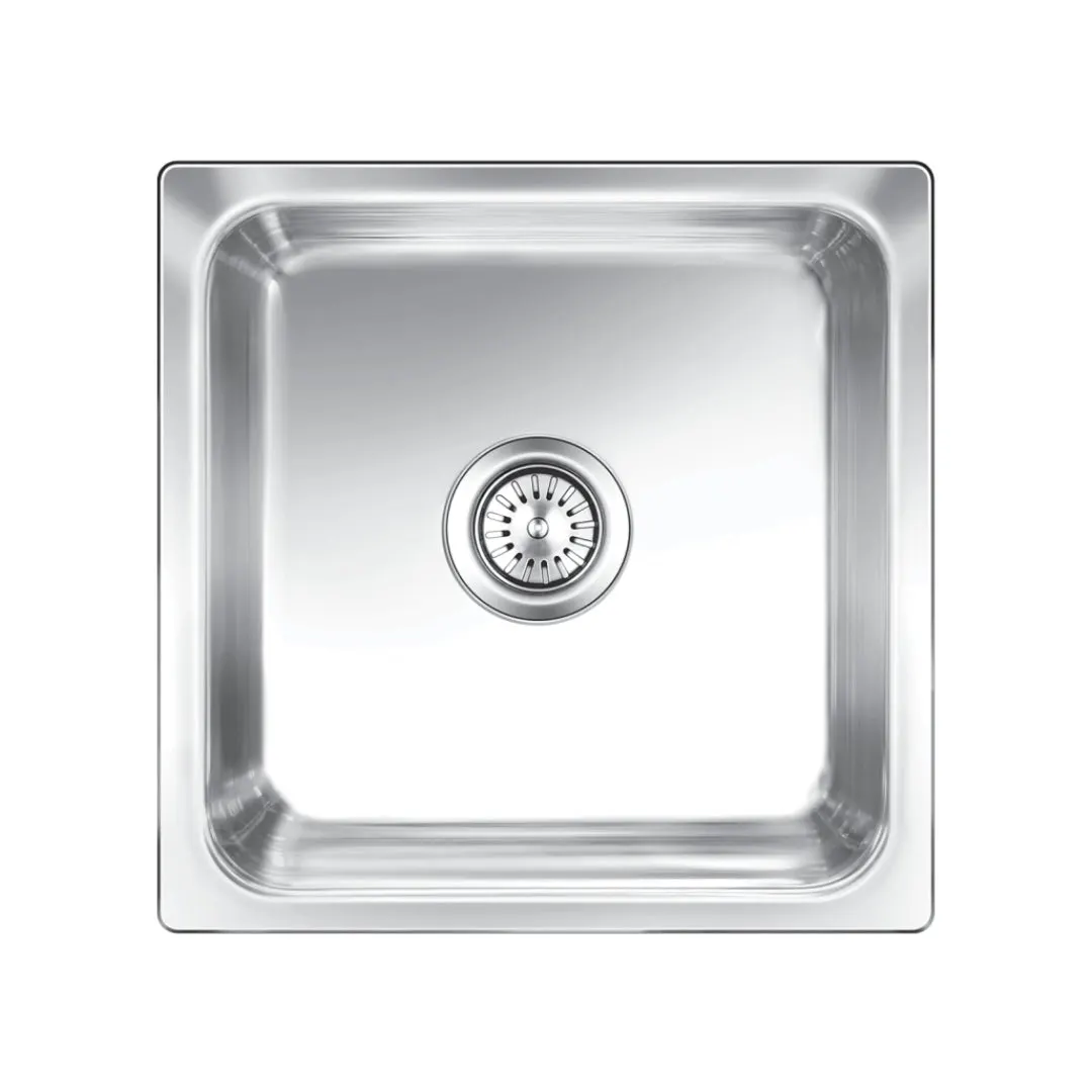 Nirali stainless steel sink silent square range omni big ( 20 x 20 inches ) K-KS-SS-NIR-S-00227 Satin - image 1