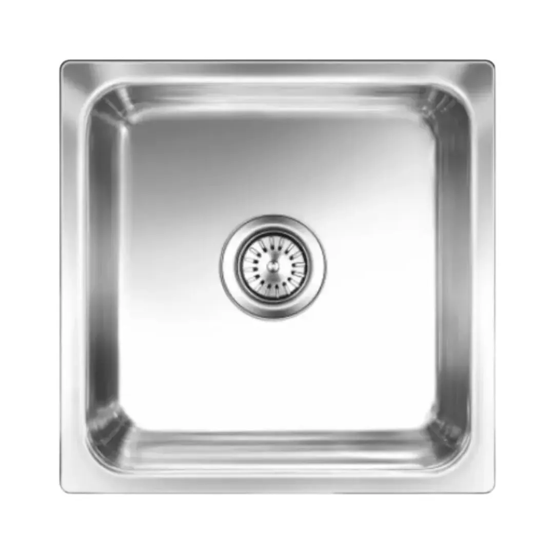 Nirali stainless steel sink silent square range omni mini ( 16 x 16 inches ) K-KS-SS-NIR-S-00230 Glossy - image 1