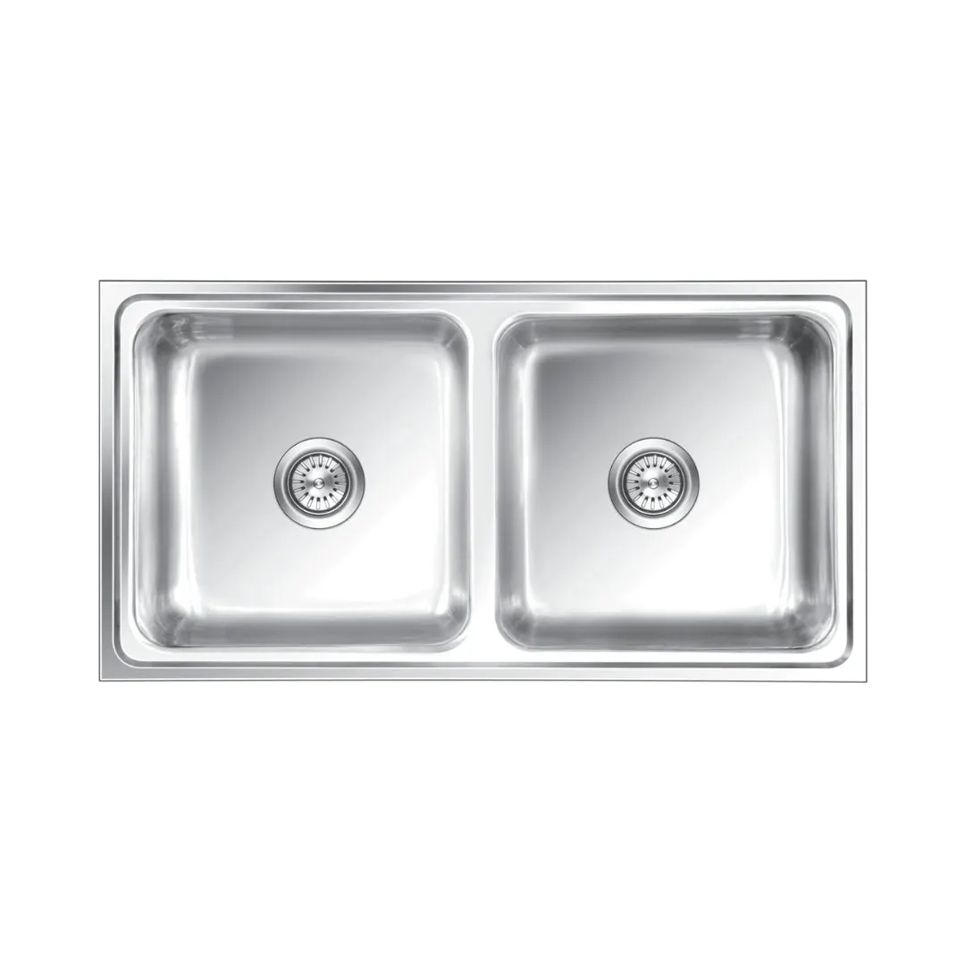 Nirali stainless steel sink silent square range Opal big ( 41 x 21.5 inches ) K-KS-SS-NIR-S-00235 Anti Scratch - image 1