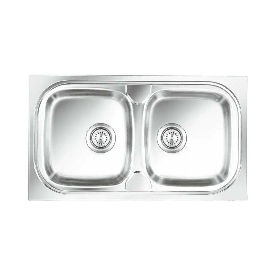 Nirali stainless steel sink popular range pride ( 32.5 x 18.5 inches ) K-KS-SS-NIR-S-00277 Satin - image 1