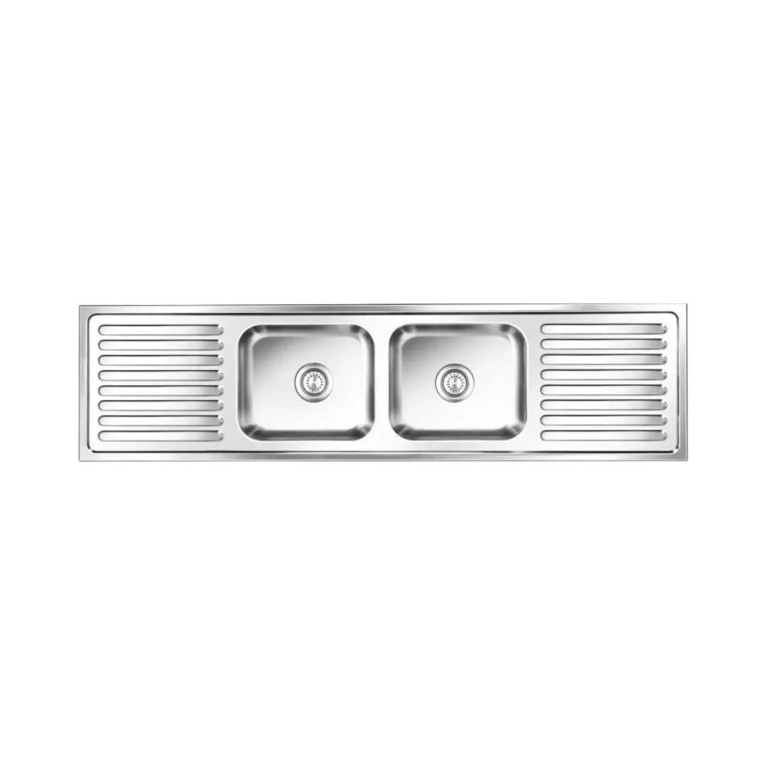 Nirali stainless steel sink popular range super elegance small ( 69 x 18 inches ) K-KS-SS-NIR-S-00294 Glossy - image 1
