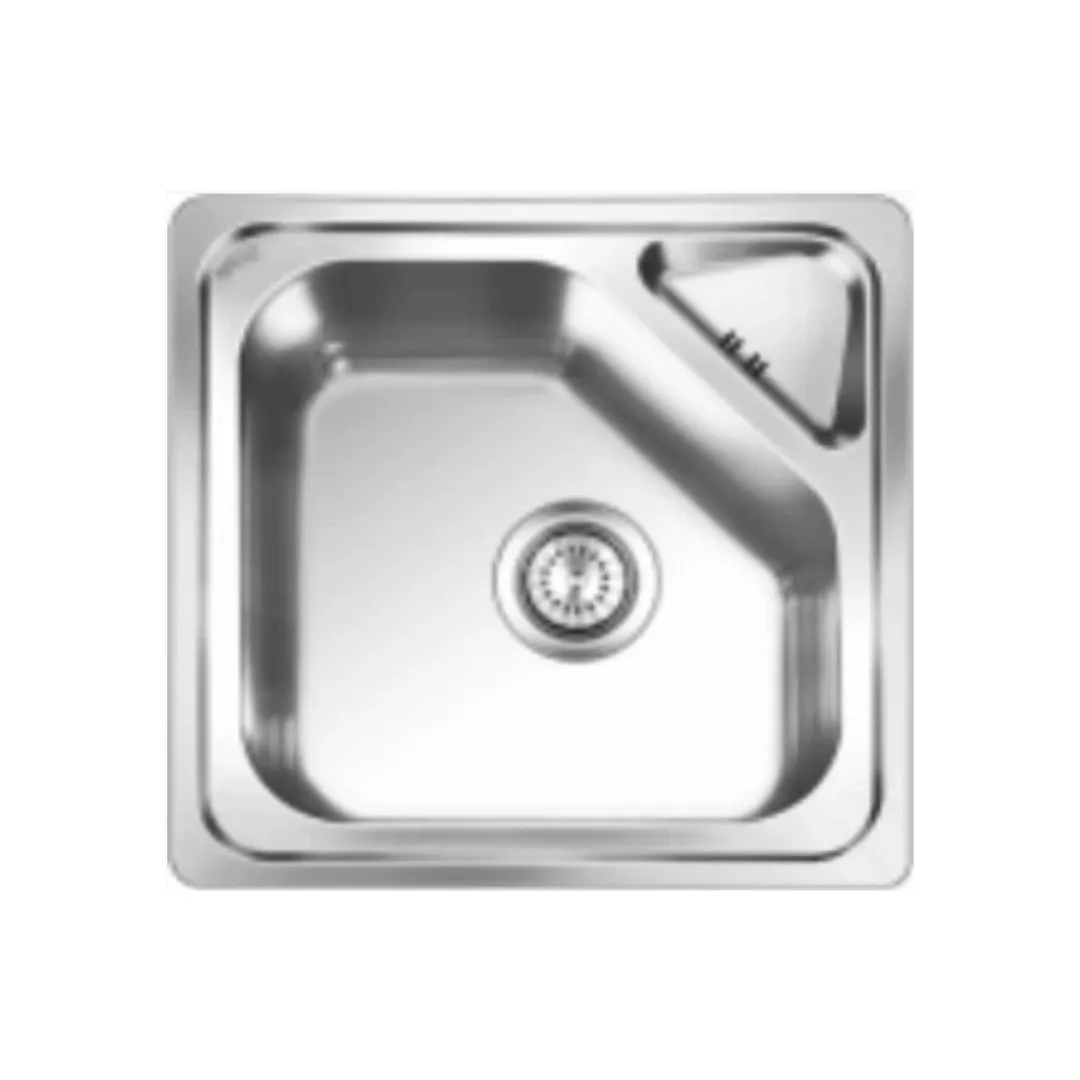 Nirali stainless steel sink d'signo range trion plain ( 20 x 20 inches ) K-KS-SS-NIR-S-00304 Satin - image 1