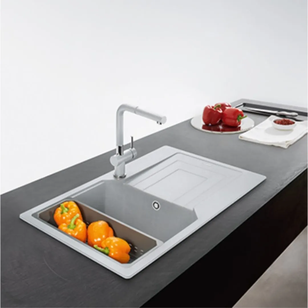 Franke fragnite sink Urban Fragranite series urban range ubg 611 211 86 ( 34 x 20 inches ) UBG-611-211-86 Stone Grey - image 2