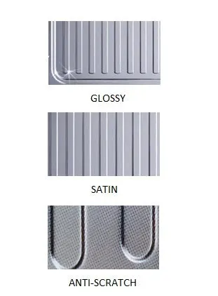Nirali stainless steel sink d'signo range ultimo lhd ( 34 x 21 inches ) K-KS-SS-NIR-S-00305 Anti Scratch - image 3
