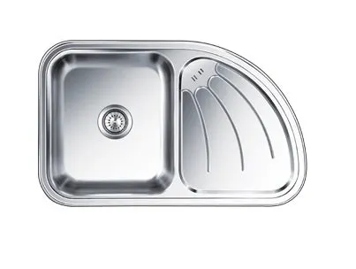 Nirali stainless steel sink d'signo range ultimo rhd ( 34 x 21 inches ) K-KS-SS-NIR-S-00309 Glossy - image 1