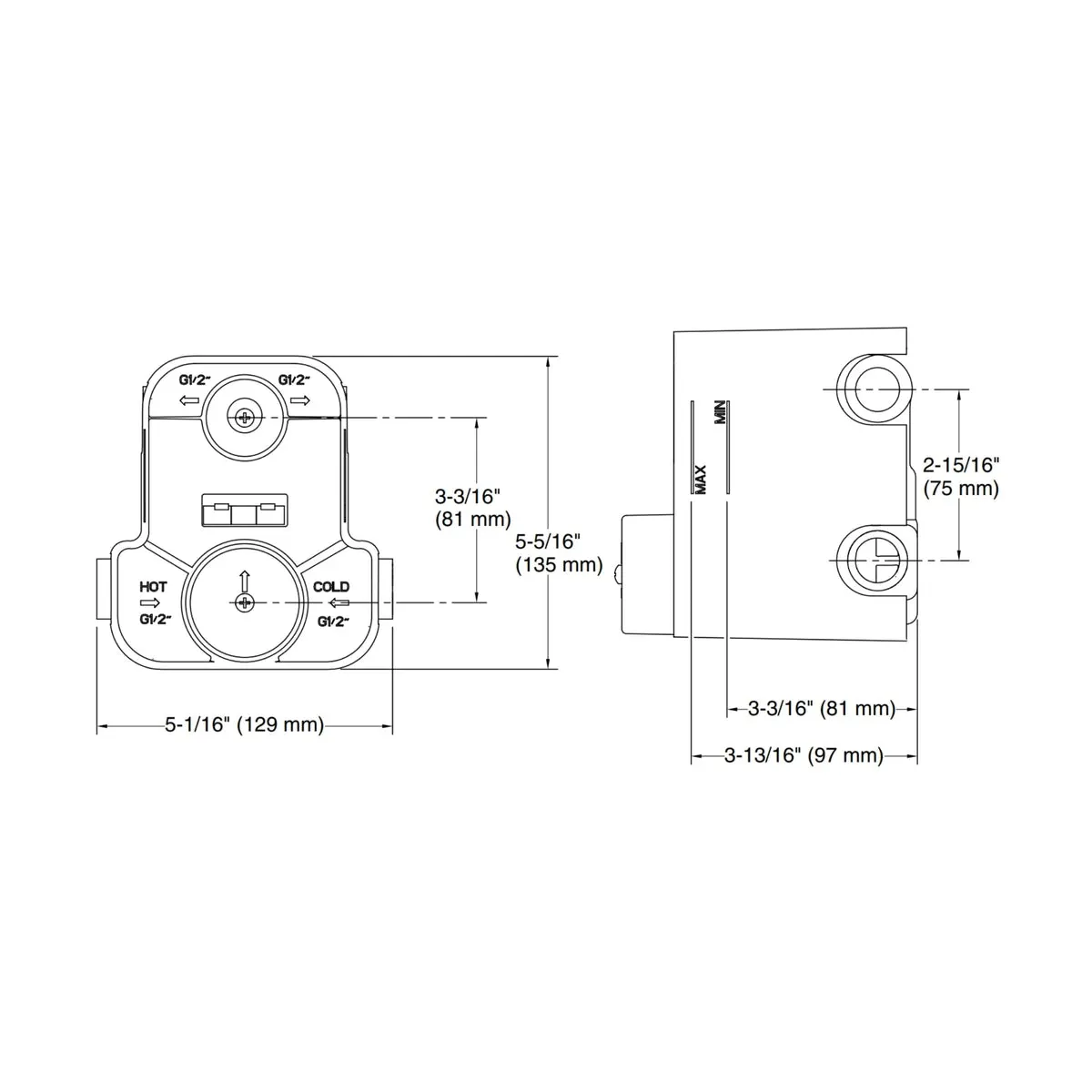 Kohler 2 way diverter valve autosense 235 20740IN-A-NA 20740IN-A-NA Chrome - image 7