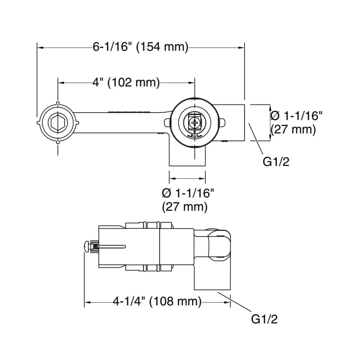 Kohler wall mount basin mixer valve beam 25150IN-NA 25150IN-NA Chrome - image 2