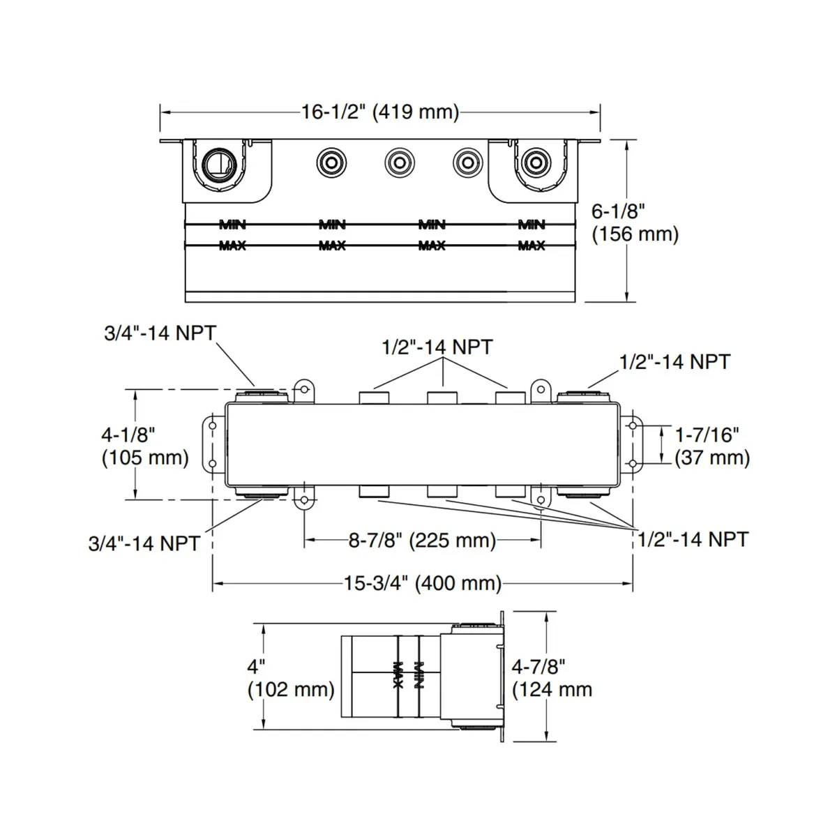 Kohler 4 way thermostatic diverter valve anthem 26342IN-NA 26342IN-NA Chrome - image 5