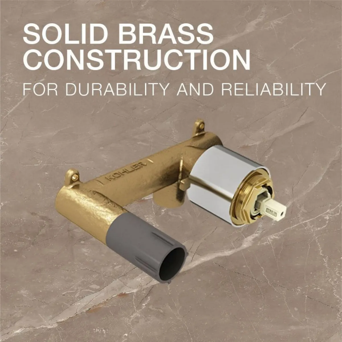 Kohler wall mount basin mixer valve complementary 5679IN-CP 5679IN-CP Chrome - image 2