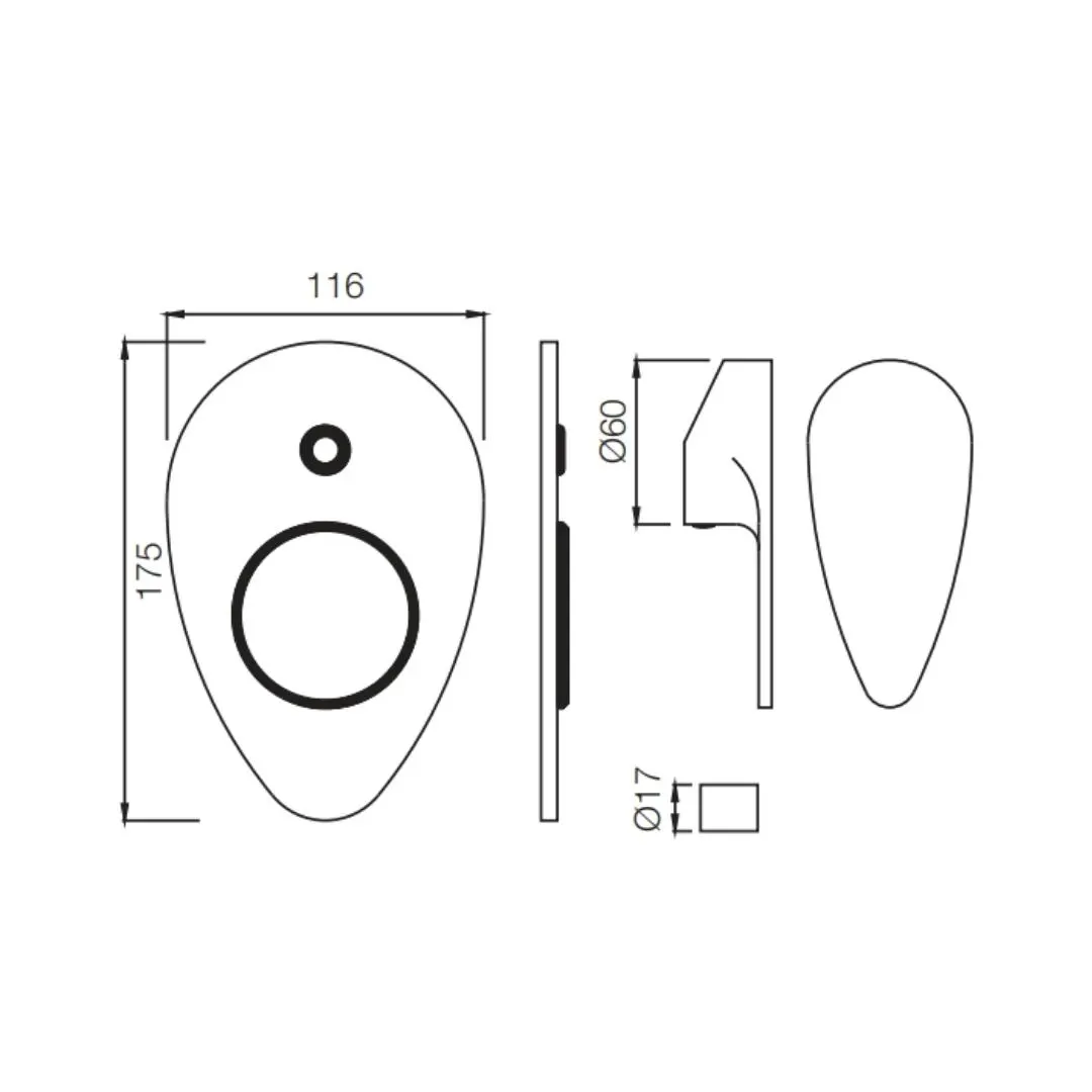 Jaquar 2 way diverter Vignette Prime high flow VGP-CHR-81079NK Chrome - image 2