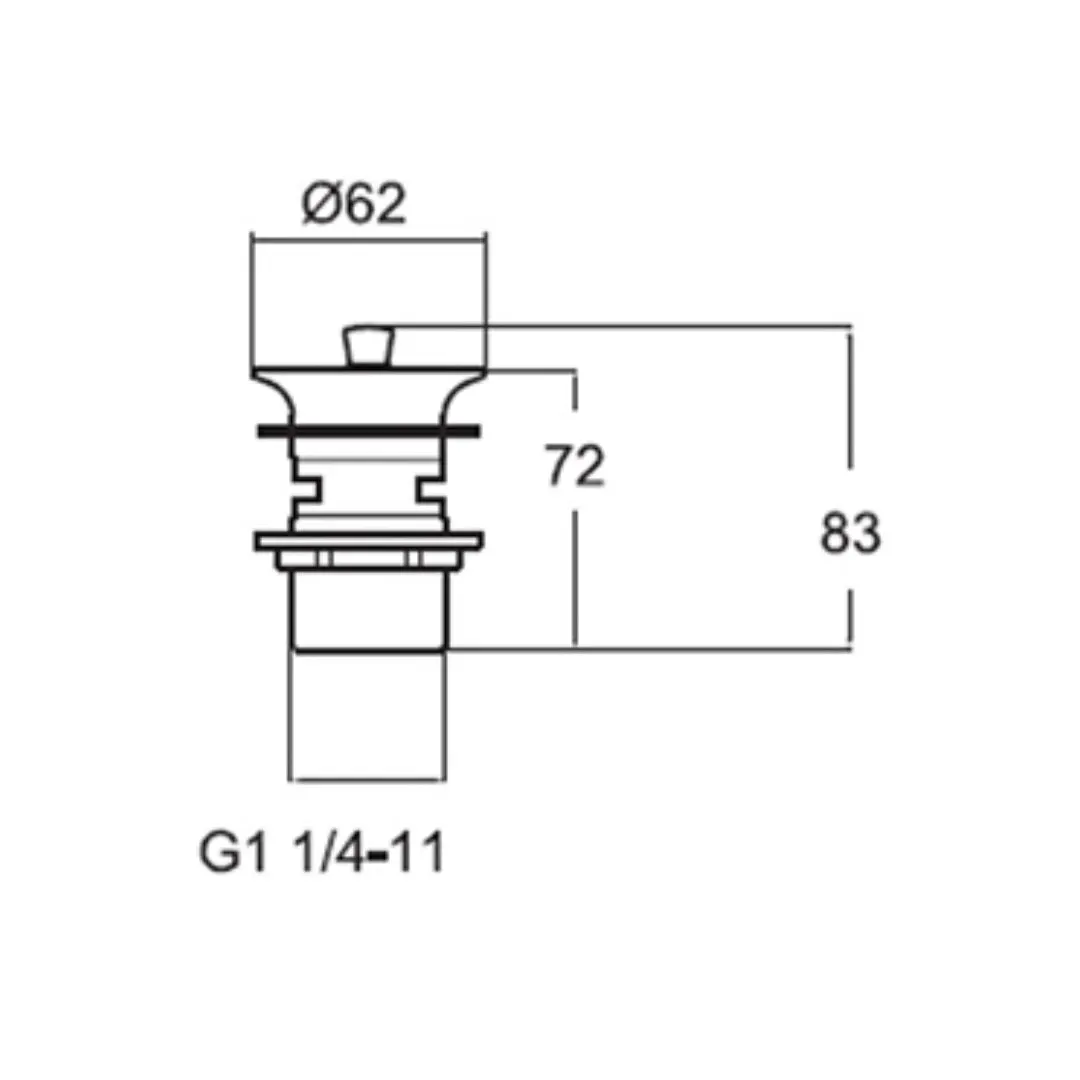 American Standard 3 inches regular waste coupling F78007-CHADY F78007-CHADY Chrome - image 2