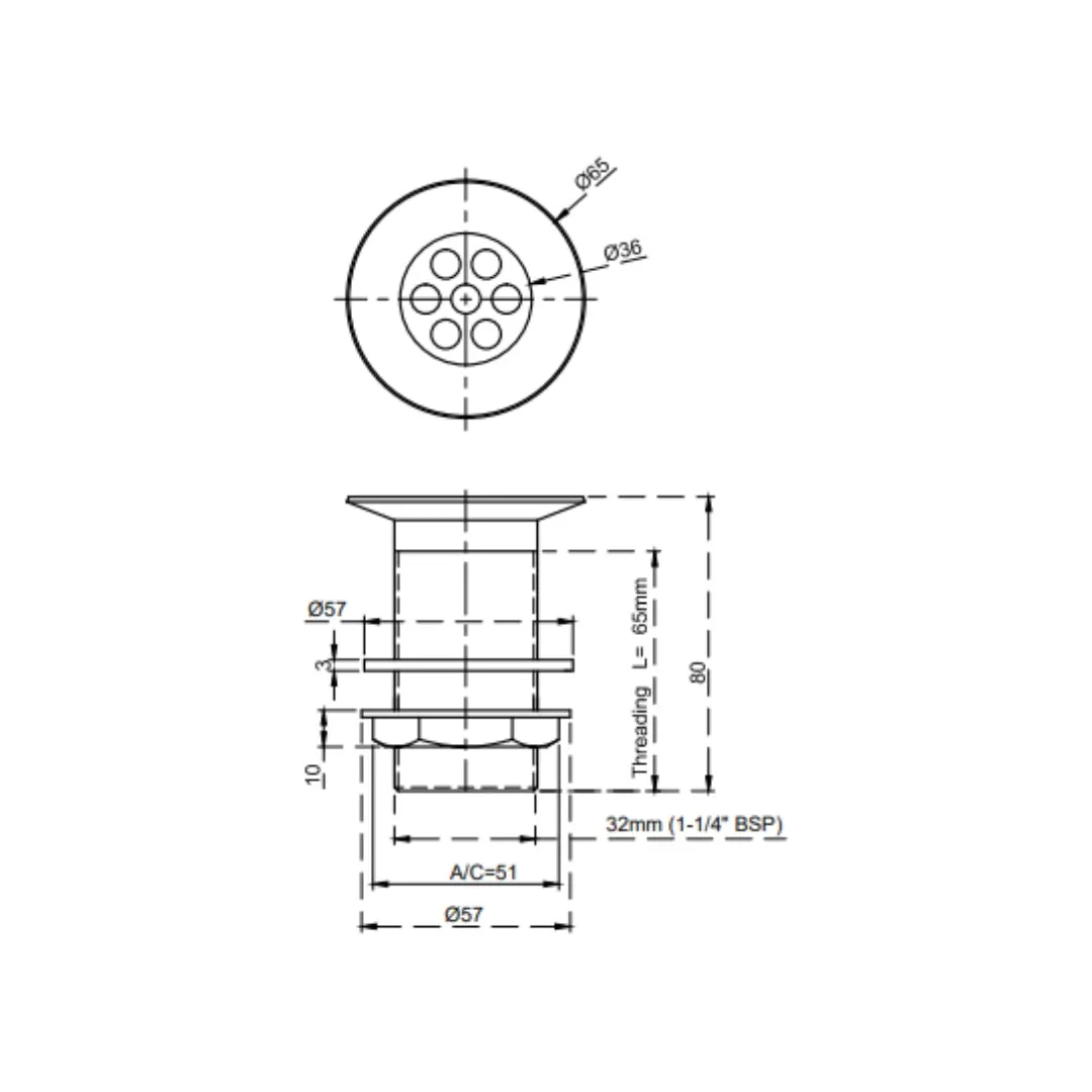 Cera 1 inch regular waste couplings F8050101 F8050101 Chrome - image 2