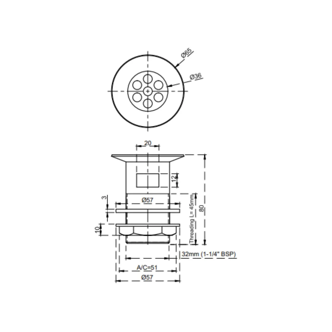 Cera 1 inch regular waste couplings F8050102 F8050102 Chrome - image 2