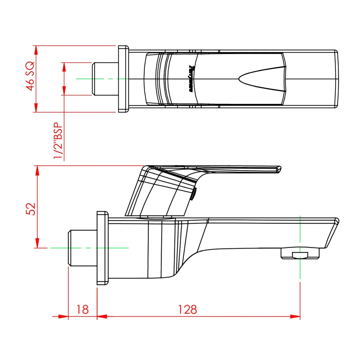 Parryware wc area bib tap euclid G2304A1 G2304A1 Chrome - image 2